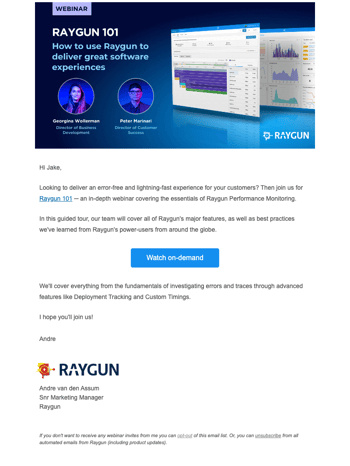 Join us for Raygun 101: Essential features [webinar]