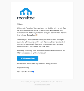 Welcome to Recruitee!